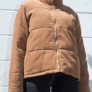 Brown puffy jacket